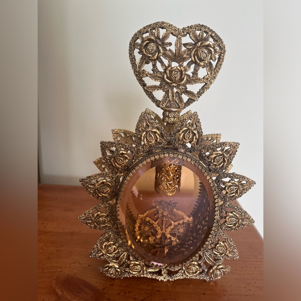 Antique ornate perfume bottle